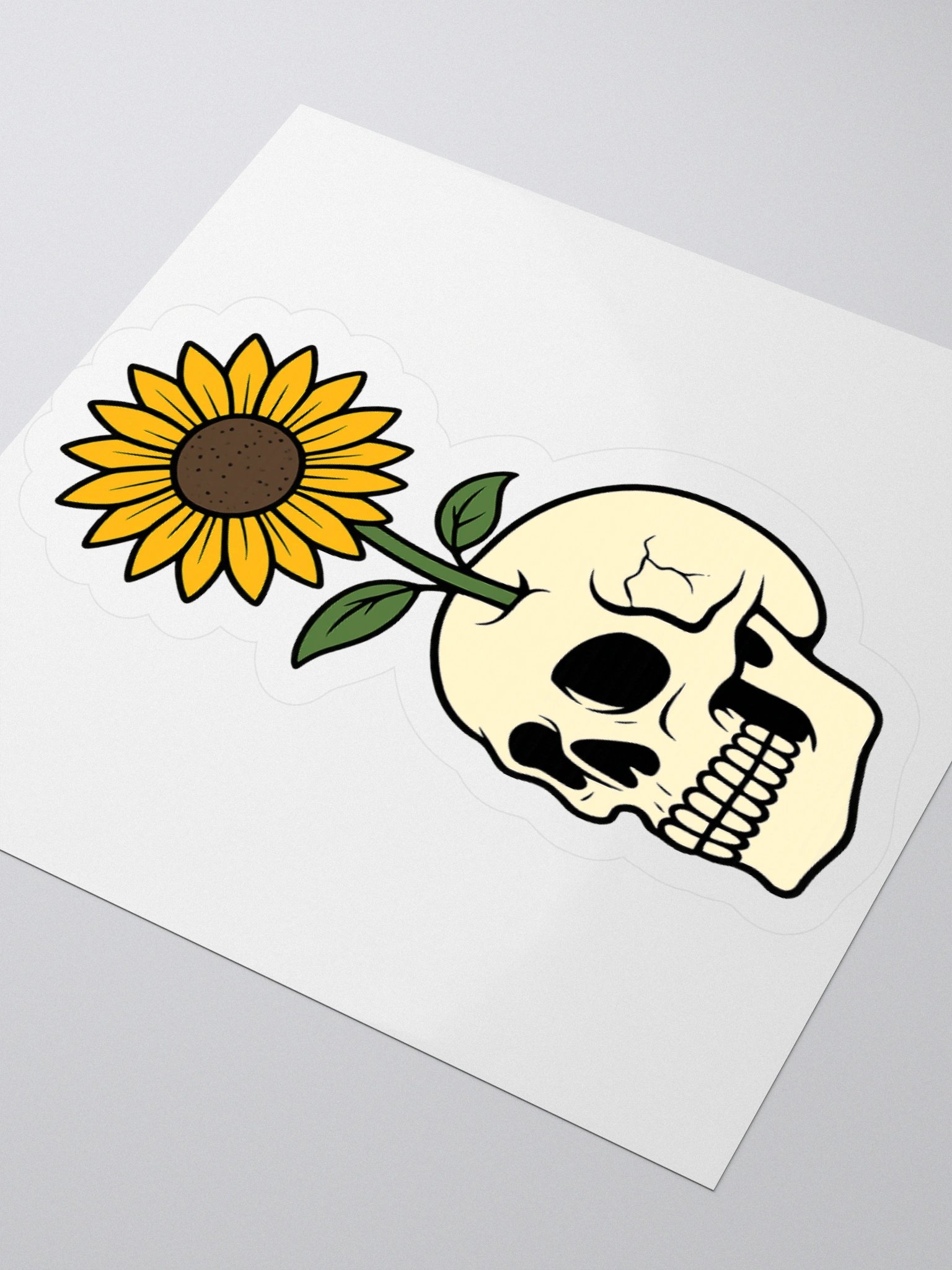 Sunflower Skull Sticker product image (8)