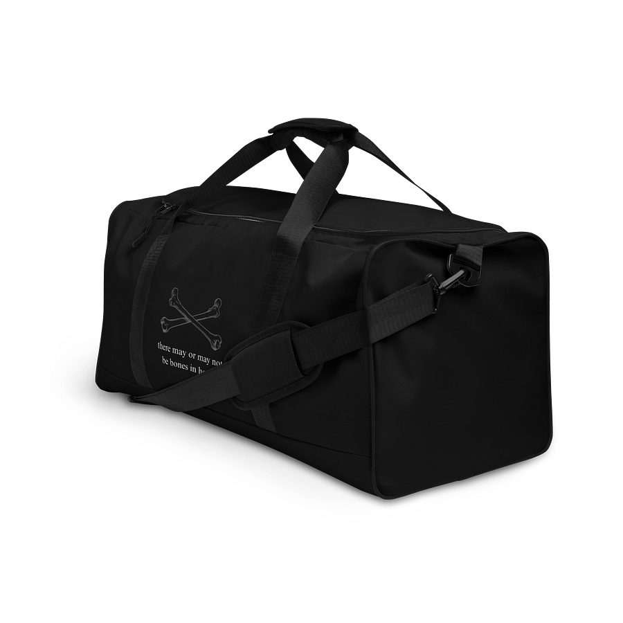 there may or may not be bones in here... BLACK DUFFLE BAG product image (3)