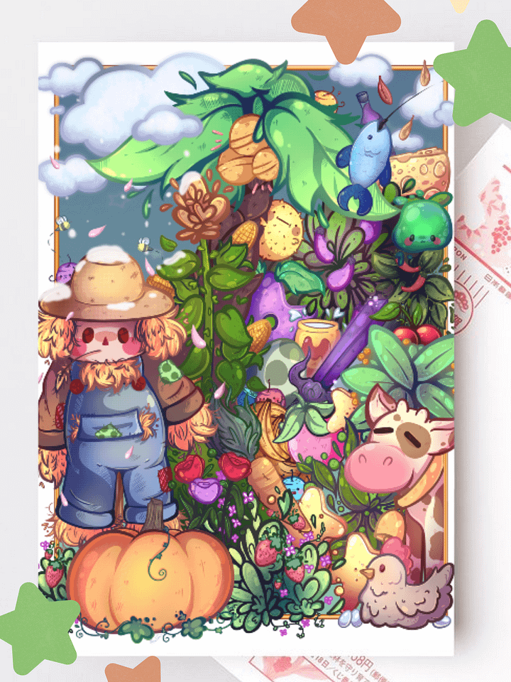 Stardew Valley Inventory (Postcard Print) 🌽🐮 product image (1)