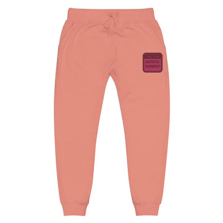 CAUTION: ASD BURNOUT (rose design) embroidered unisex joggers product image (6)
