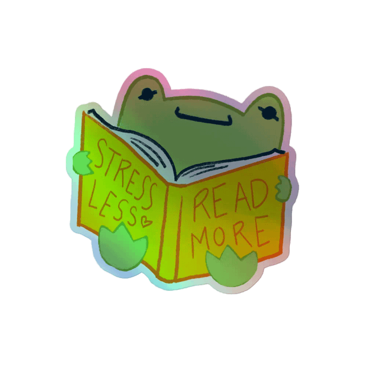 Stress Less Read More Shiny Sticker product image (2)