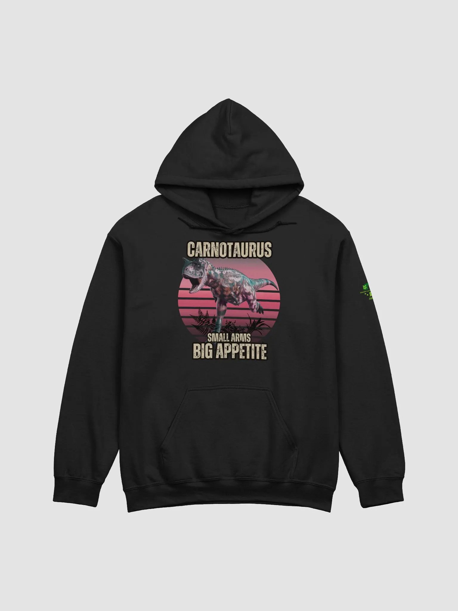 Carnotaurus - Cool Retro Dinosaur Pullover Hoodie product image (7)