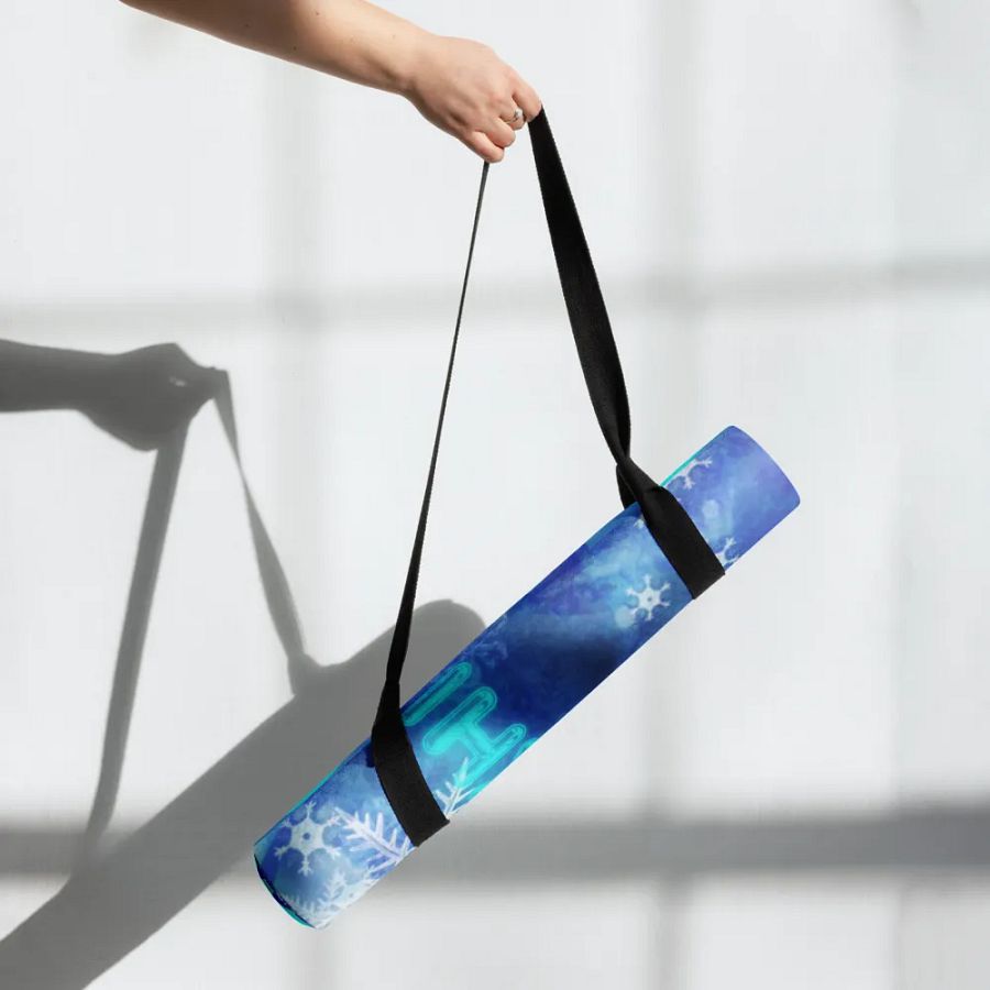 snowflake yoga mat product image (7)