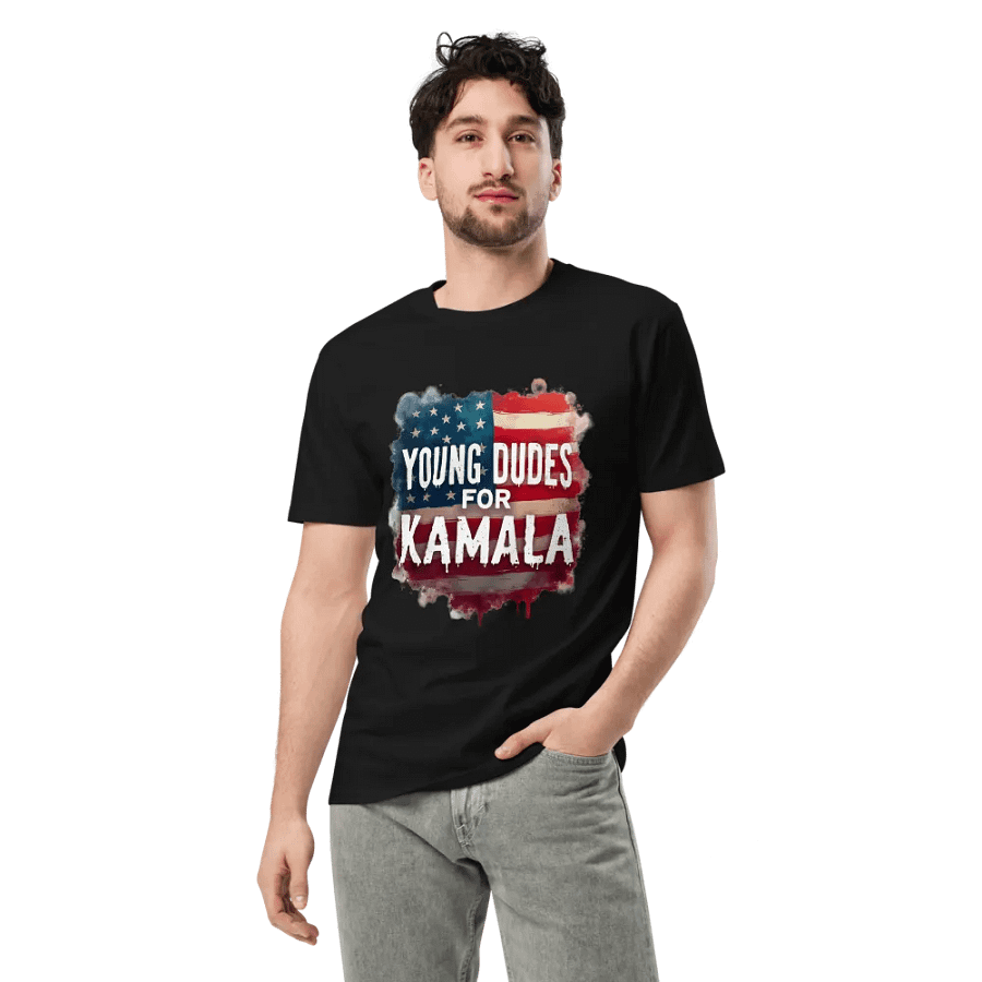 Young Dudes For Kamala Patriotic Kamala Supporters Tee product image (3)
