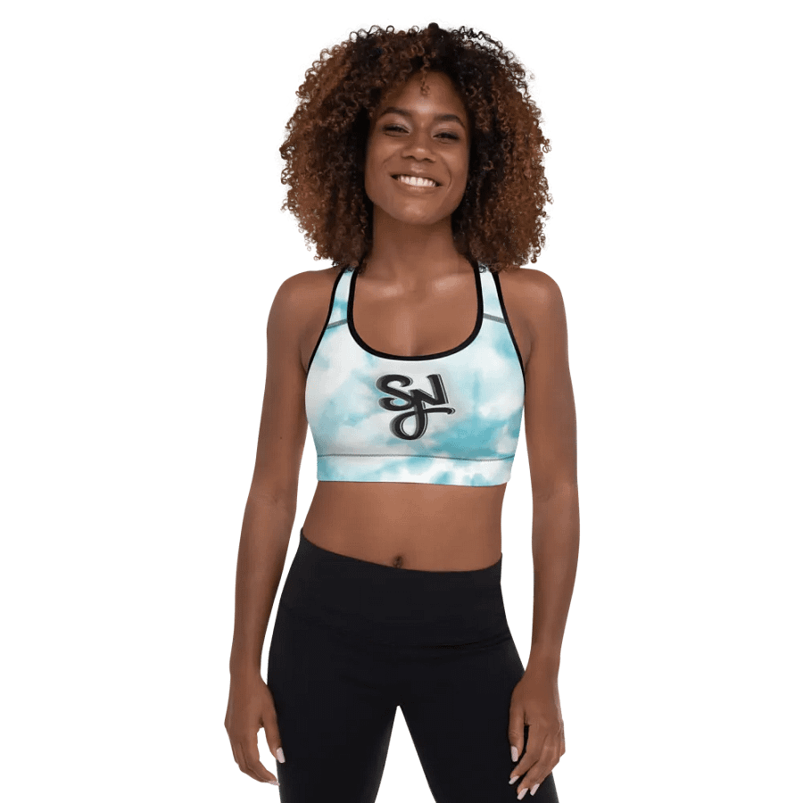 Syn Blue Tie Dye Sports Bra Top product image (3)