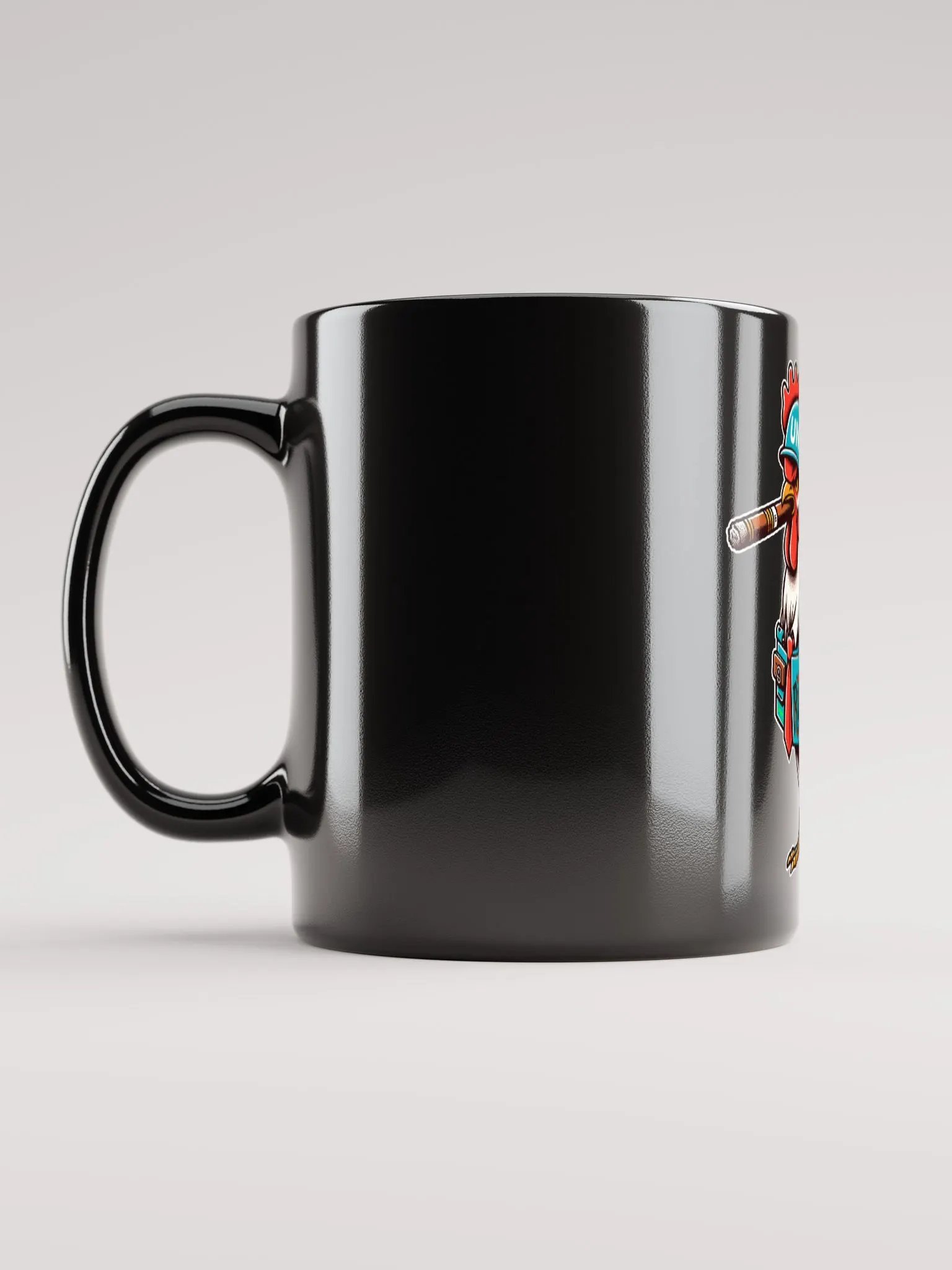 Black Rusty Rooster Coffee Mug! product image (2)