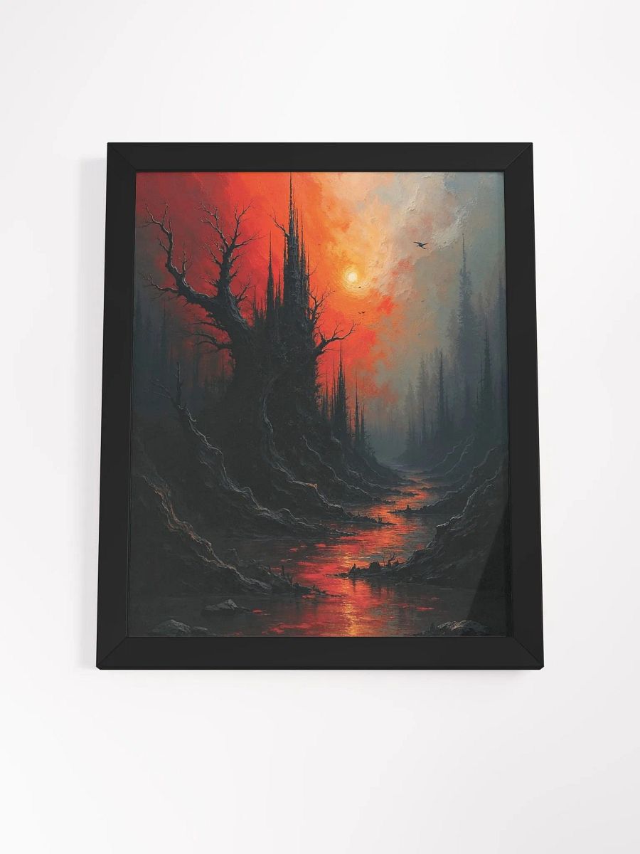Gothic Sunset River Framed Print product image (19)