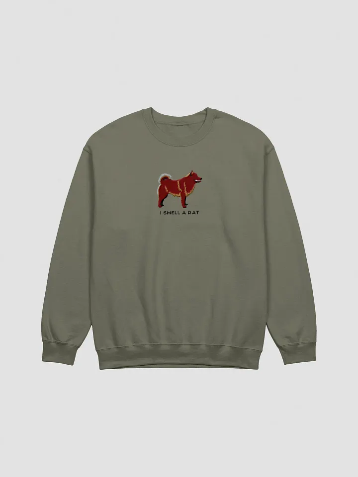 I Smell a Rat Sweatshirt (Embroidered) of a Schipperke(Brown) product image (7)