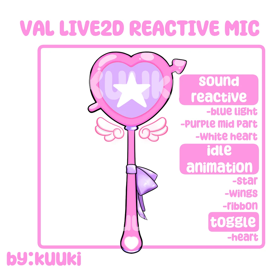 [Live2d Reactive Mic/Speaker] Val ☘️ product image (1)
