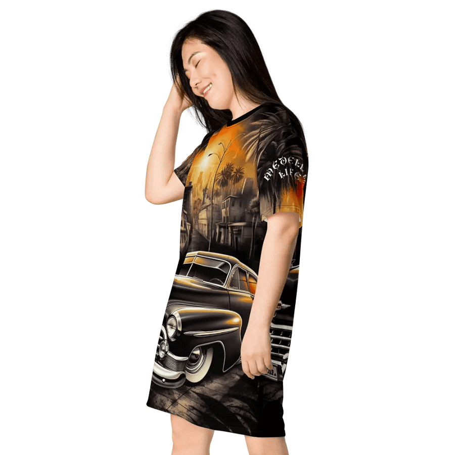 Medellin LR Sunset City Ride T-Shirt Dress product image (3)