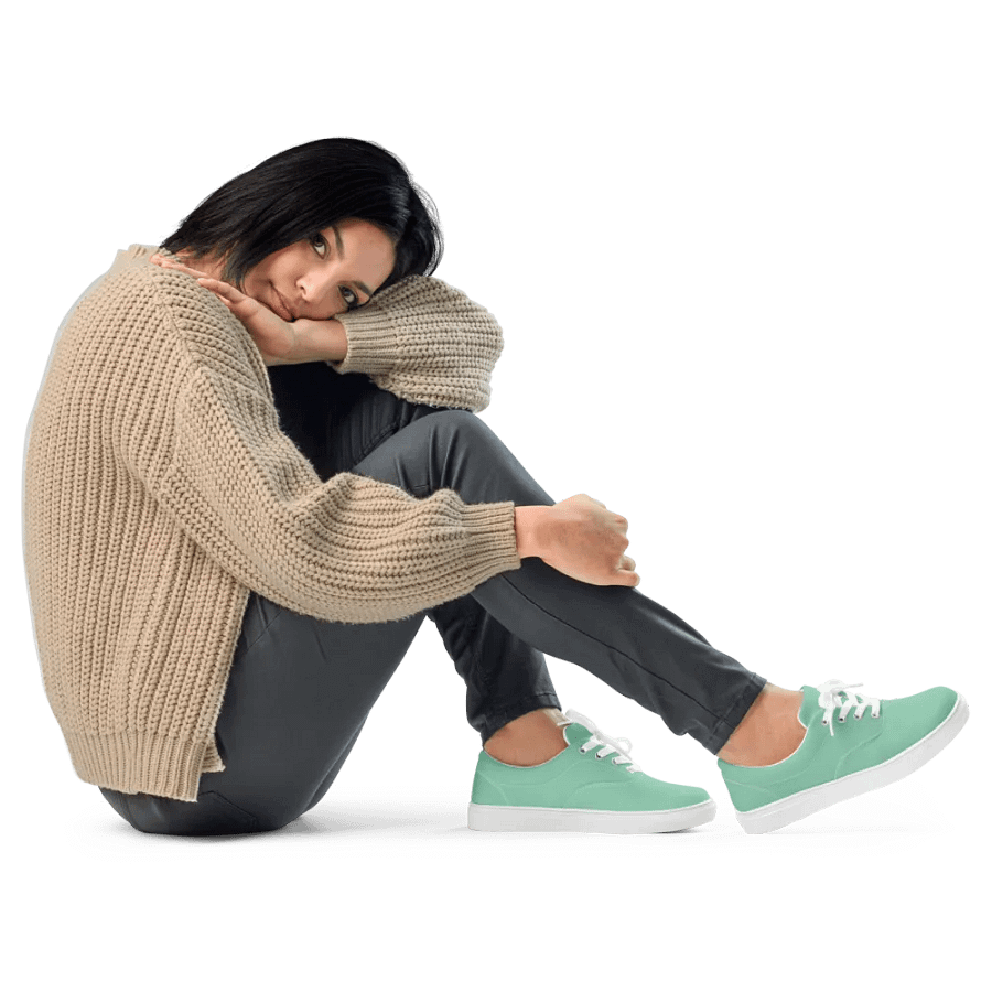 Muse Coquette Lace-Up Canvas Shoes (Mint jam) product image (11)