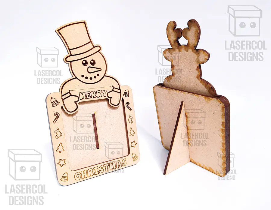 Christmas Photo Frames Bundle - Laser Cut Files product image (8)