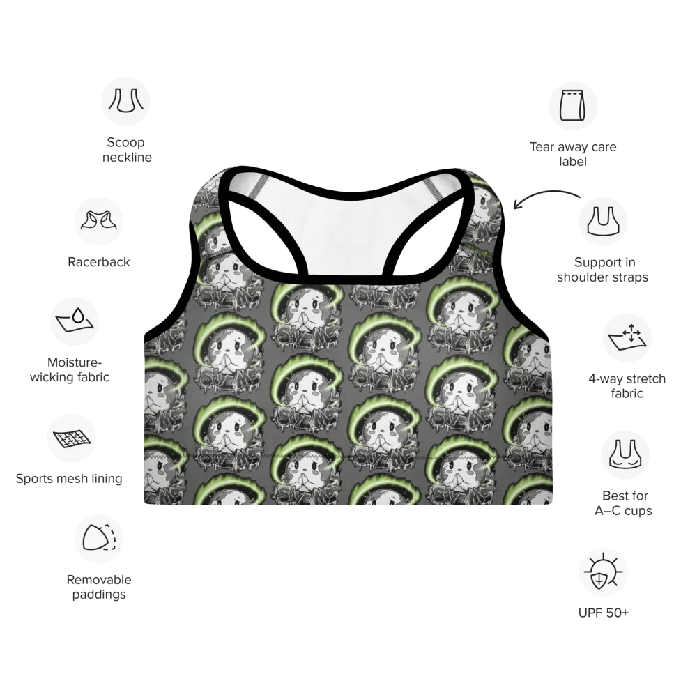 Save Me: A Plea from Planet Earth All-Over Print Padded Zambezi Sports Bra 🌍 product image (7)