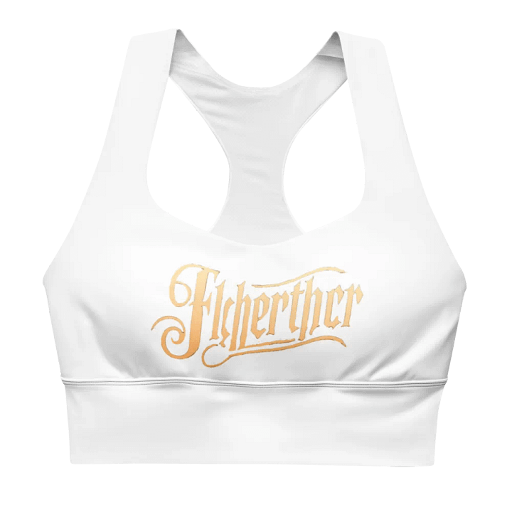 Fischerther Ornate Gold Script Sports Bra product image (1)