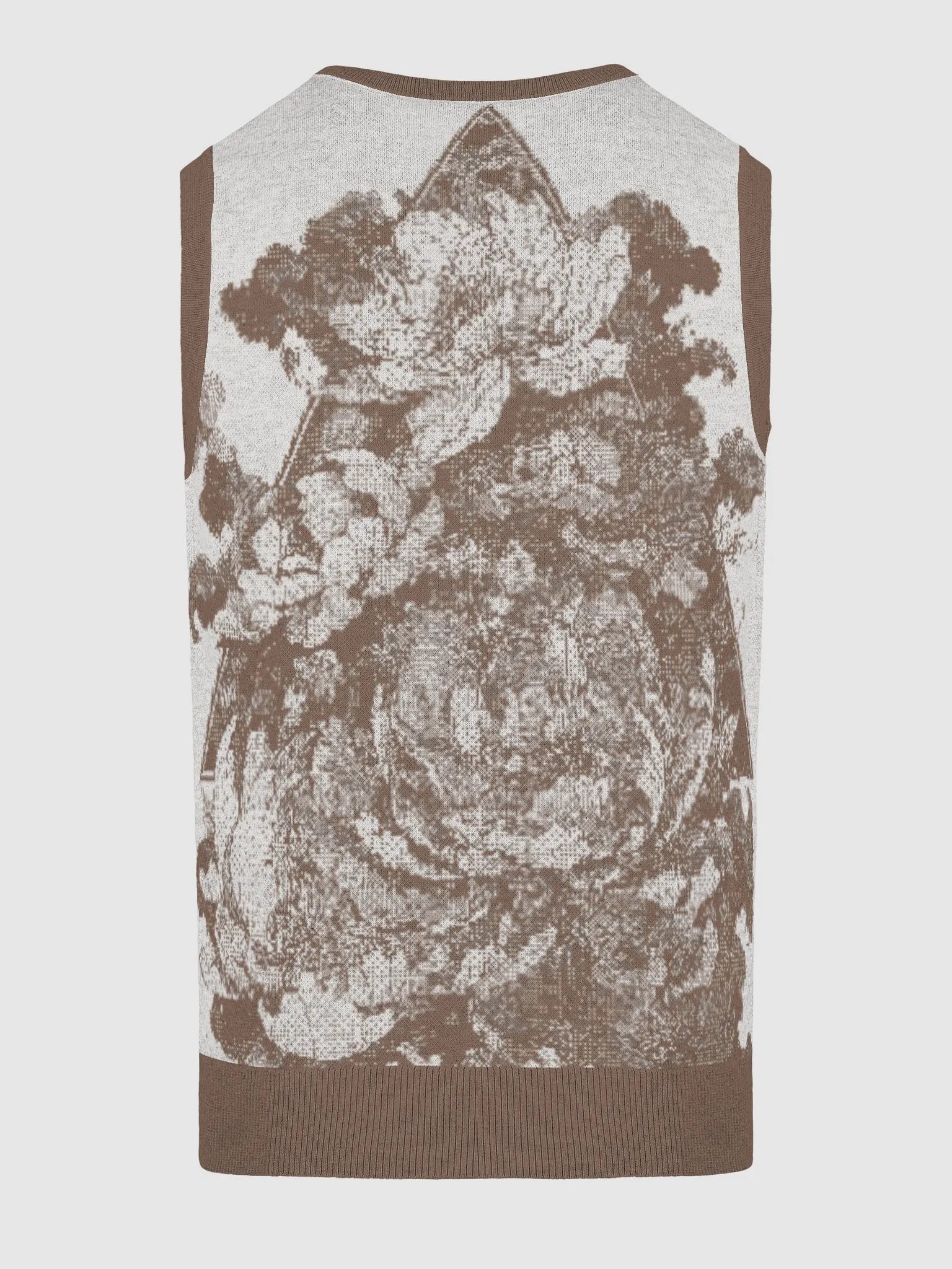 Floral Bliss III Knitted V-Neck Vest product image (18)