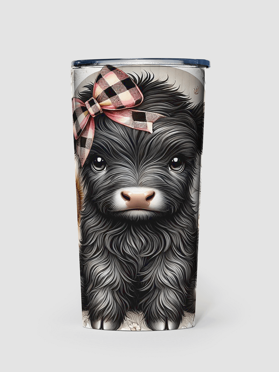 Fluffy Animal Sunflower Stainless Steel Tumbler product image (1)