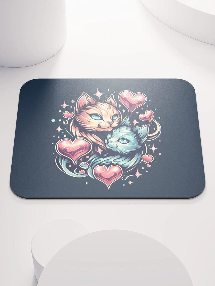 Feline Magic Love Mouse Pad product image (2)