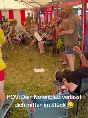Aber hauptsache nicht aufhören zu spielen! 😅 @Woodstock der Blasmusik 