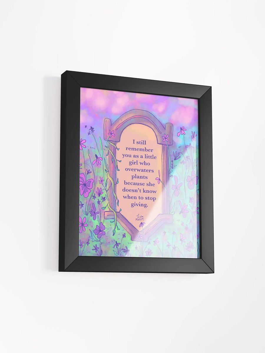 Overwatering Plants Framed Art Print product image (2)