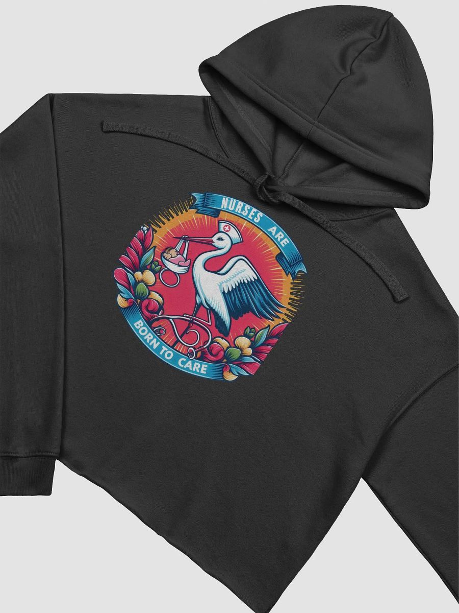 Stolk: Nurses Are Born to Care Crop Hoodie product image (12)