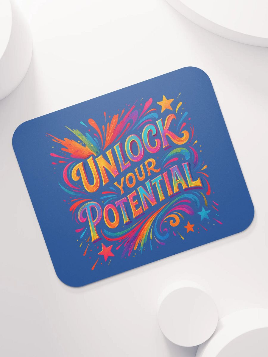 Unlock Your Potential Mouse Pad – Bold Office Inspiration product image (7)
