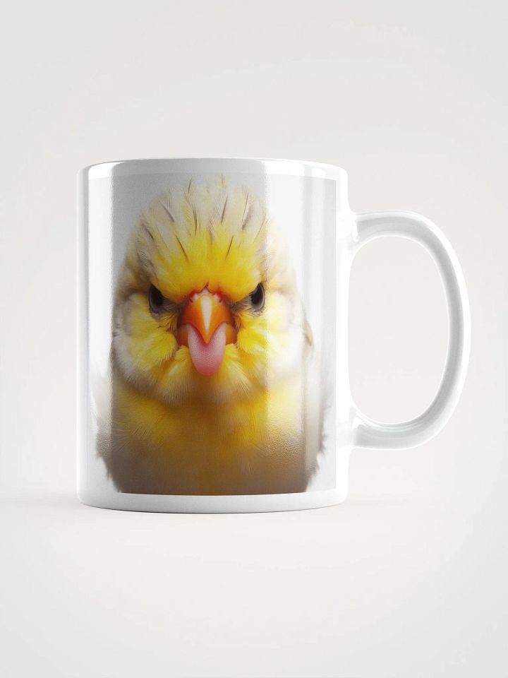 Rude Budgie #Humorous Mug - White product image (1)