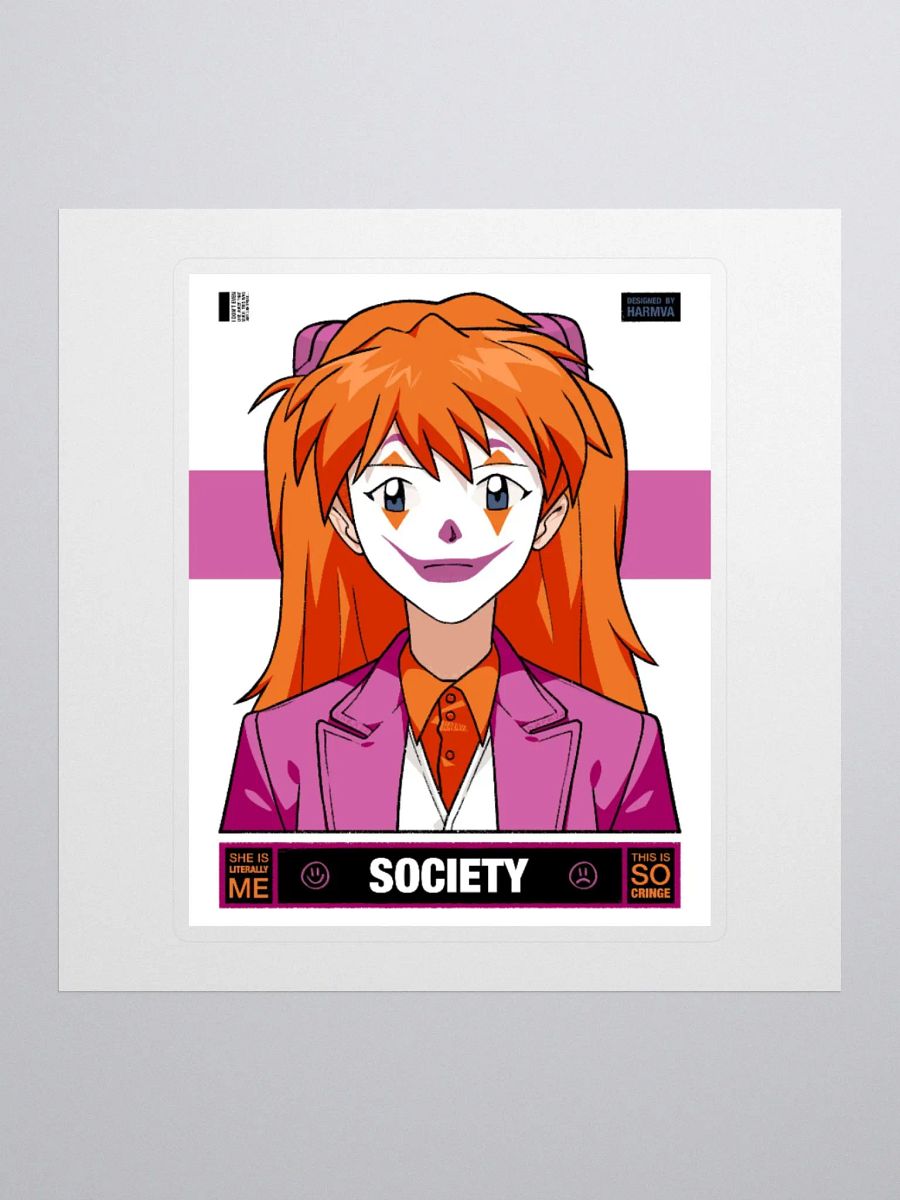 Woker Lesbian SOCIETY Sticker with Background product image (1)