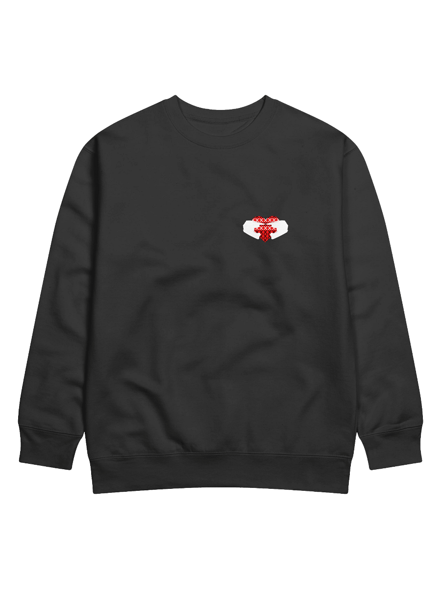Matching Off-Road Helmet Heart (White-Right) | Crewneck product image (2)