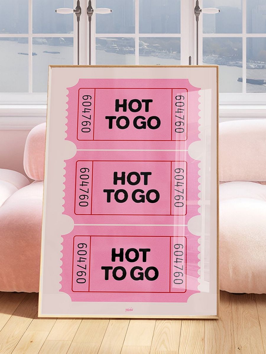 Hot To Go Ticket Print product image (1)