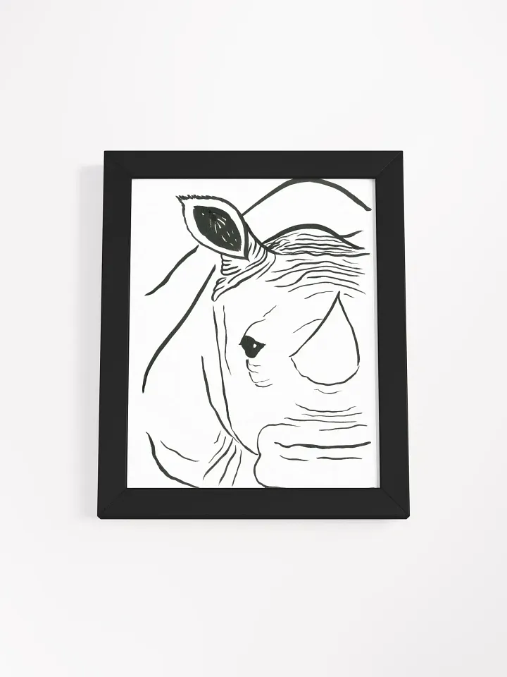 Face Of A Rhino Framed Print product image (2)