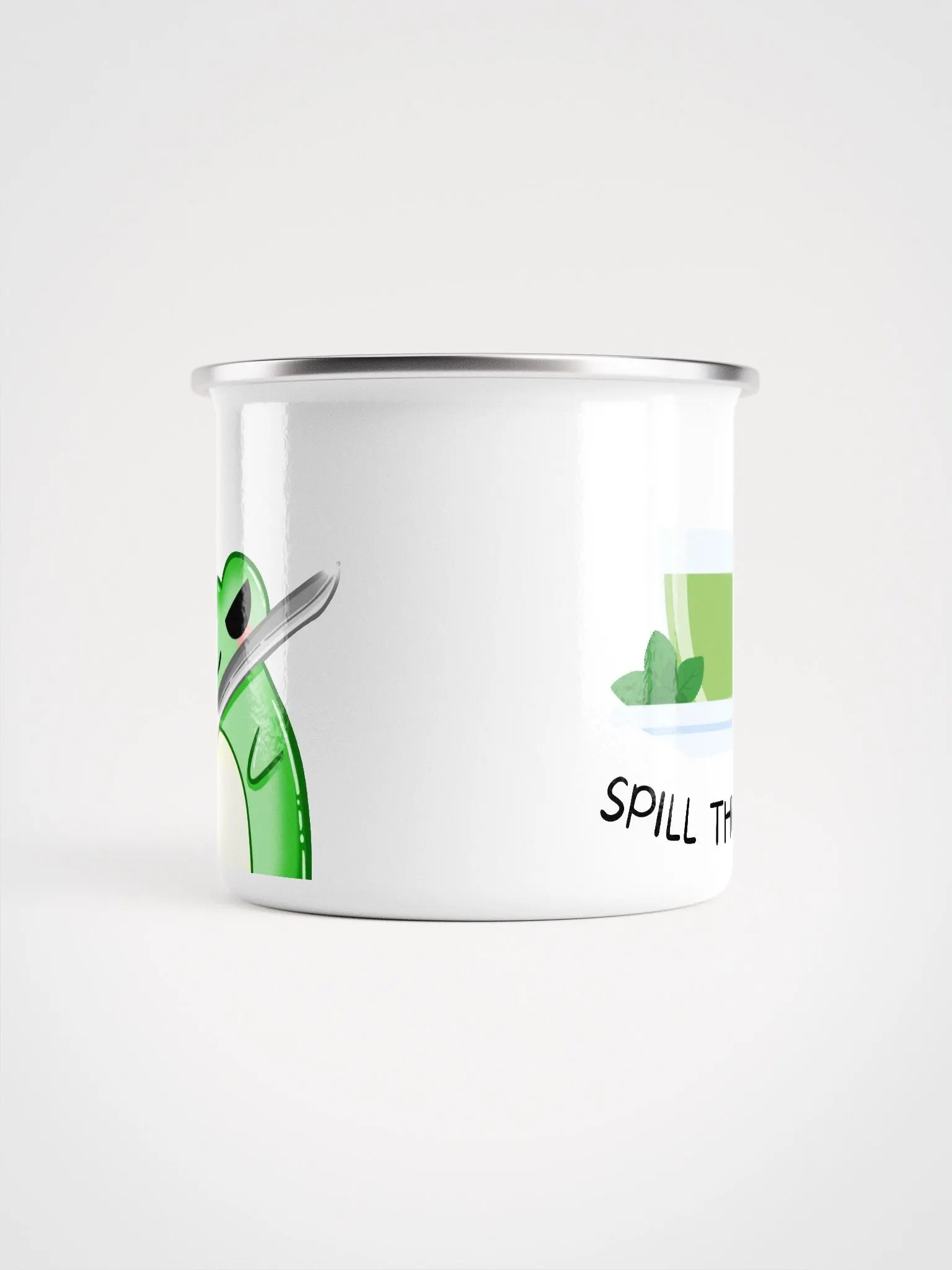 Spill the tea- Enamel mug product image (5)