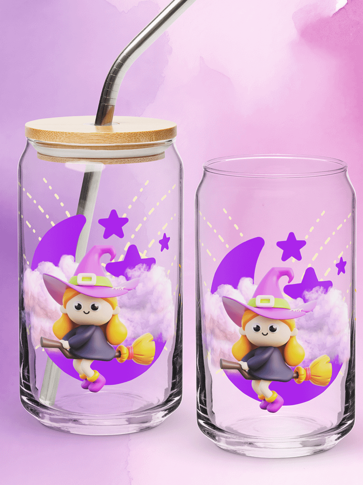 Whimsical Witch Can-Shaped Glass product image (1)