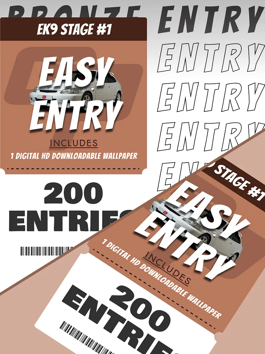 Easy Entry Bronze (400 Entries) product image (1)