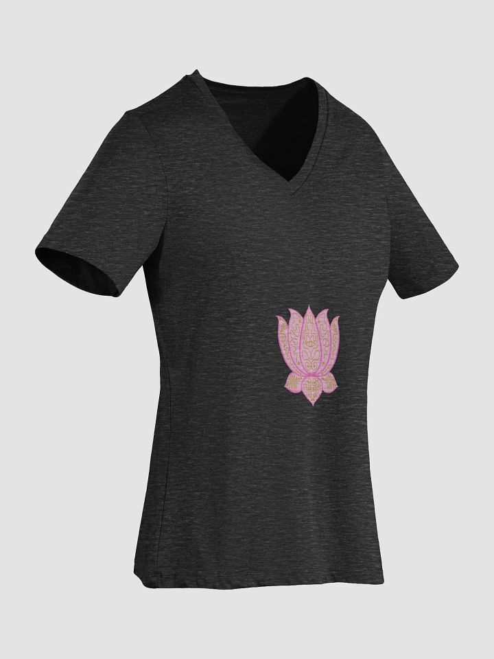 Golden Lotus Women's V-Neck Tee product image (2)
