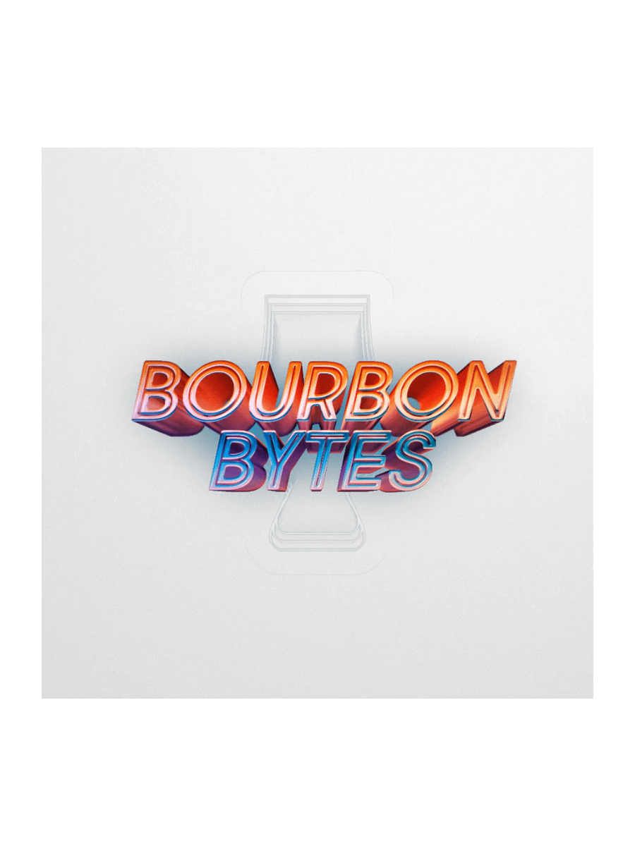Bourbon Bytes Transparent Sticker product image (1)