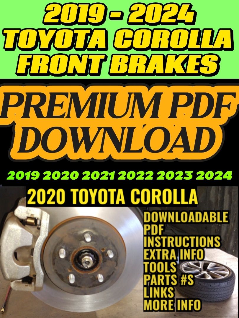 2020 - 2024 TOYOTA COROLLA FRONT BRAKES PDF product image (1)