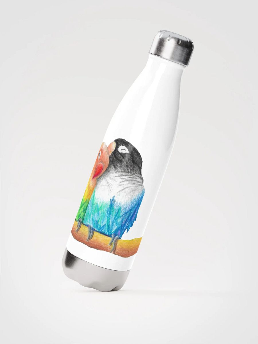 Lovebirds Drawing Water Bottle product image (2)