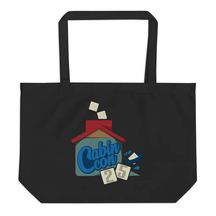 Cabin Con 2025 alt logo Organic Cotton Tote product image (1)