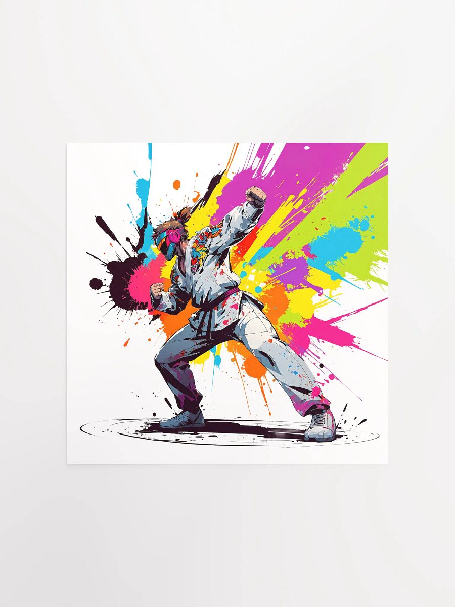 Enhanced Matte Paper Poster (in) ( D_0144_Color Kick Taekwondo Boy of the Streets ) product image (3)