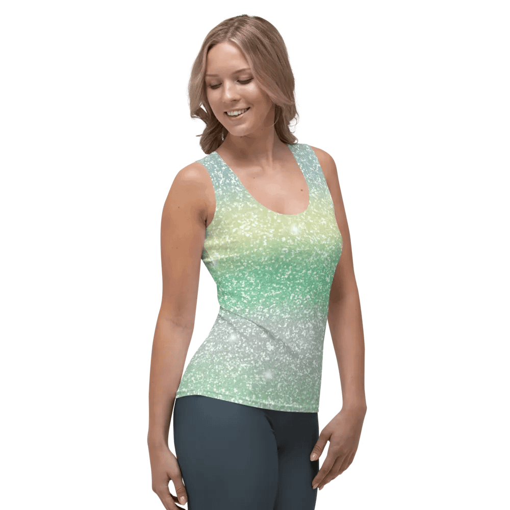 Glitter Unicorn Texture Design Tank Top (11) product image (6)