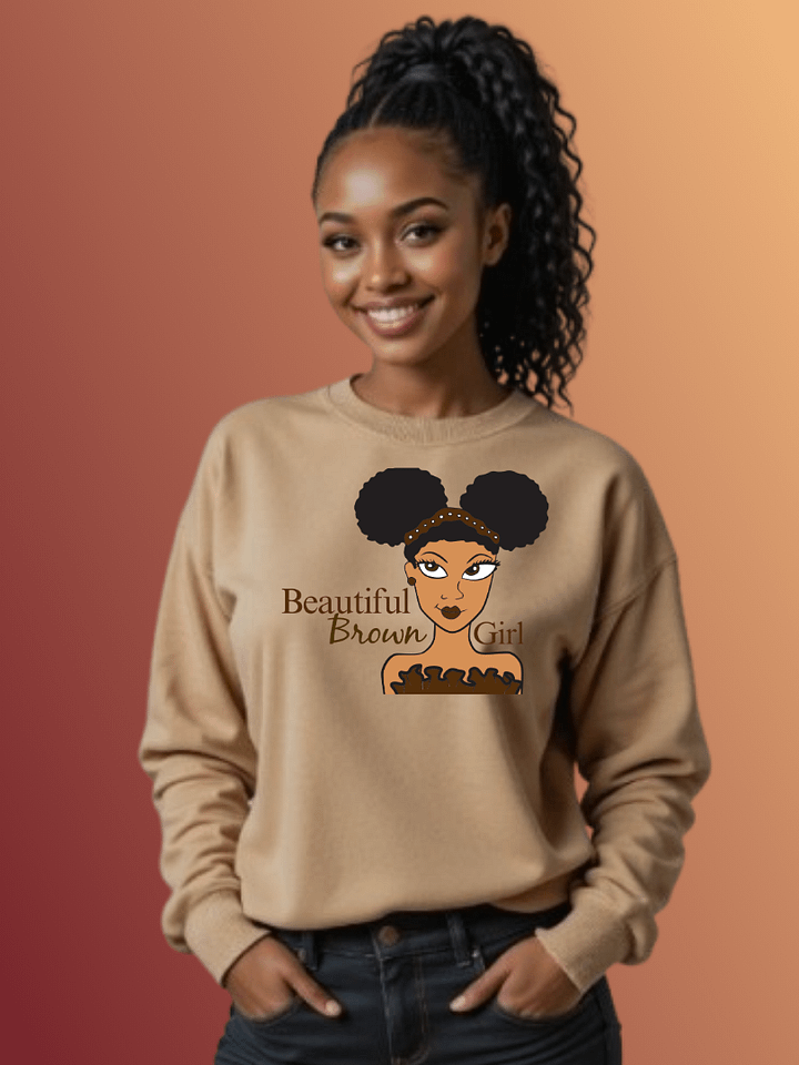 Caramel Beautiful Brown Girl Sweatshirt product image (1)