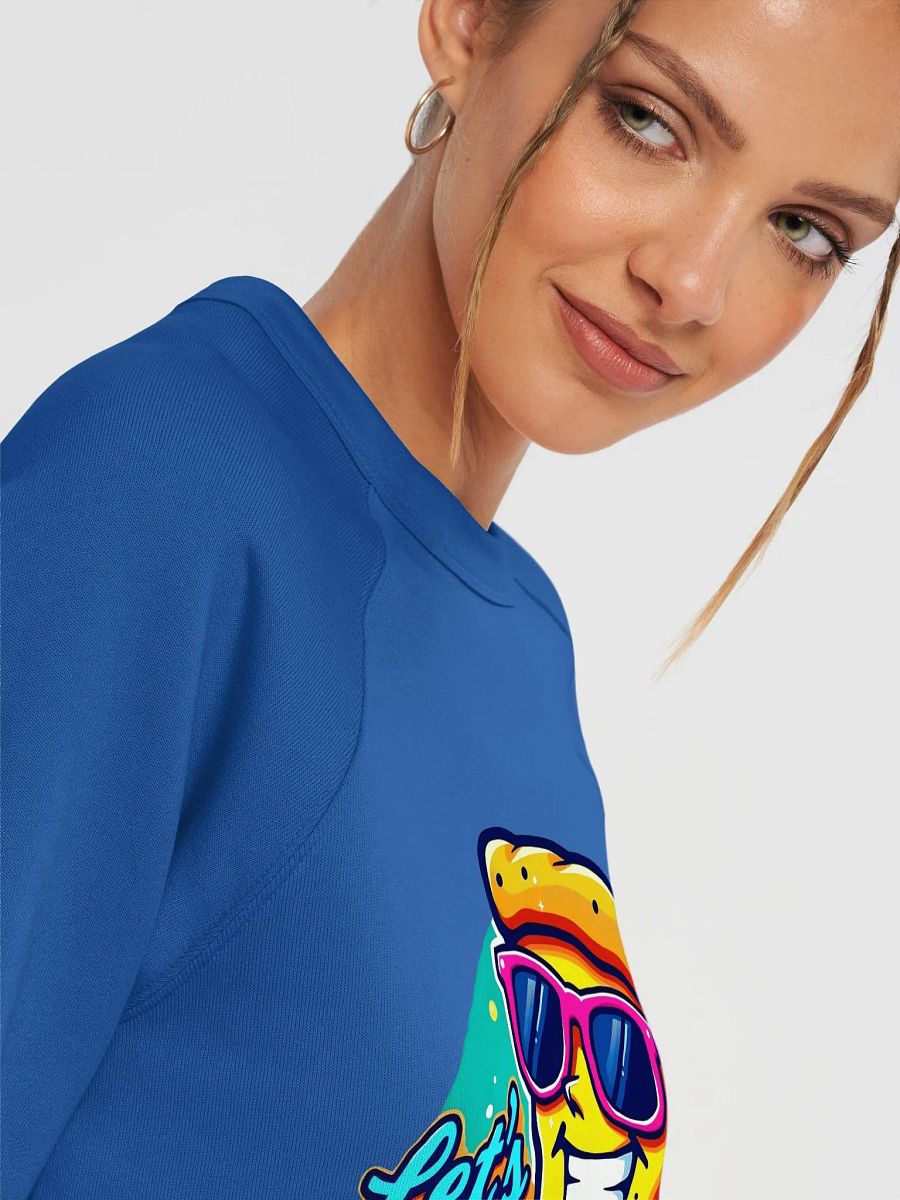 Pizza and Chill Unisex Raglan Sweatshirt Bella+Canvas (Adult Unisex) product image (25)