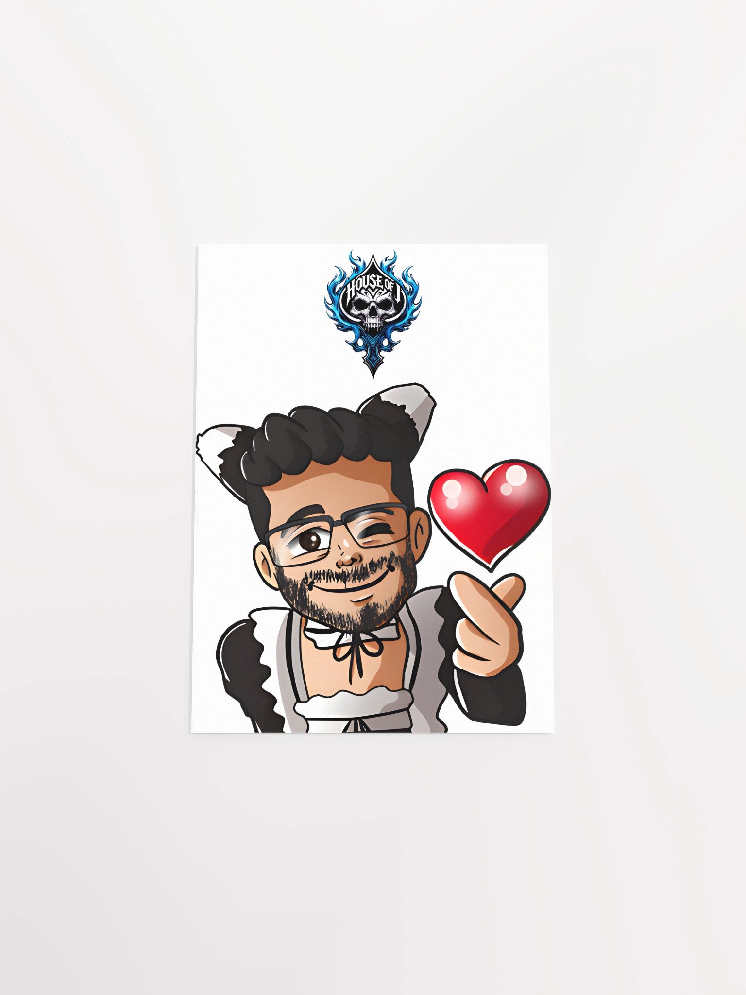 "Maid J " Heart Poster (Light) product image (4)