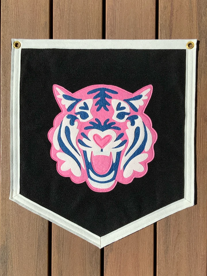 Pink Tiger Felt Handmade Banner product image (1)