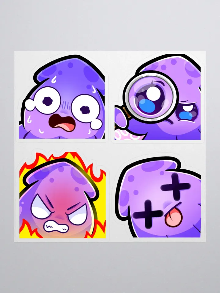 Squid Emote Sticker Set [2] product image (1)