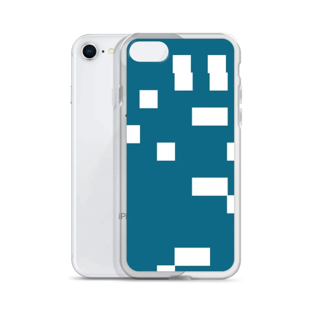 Pattern art 1 Teal Geometry iPhone® Case product image (2)