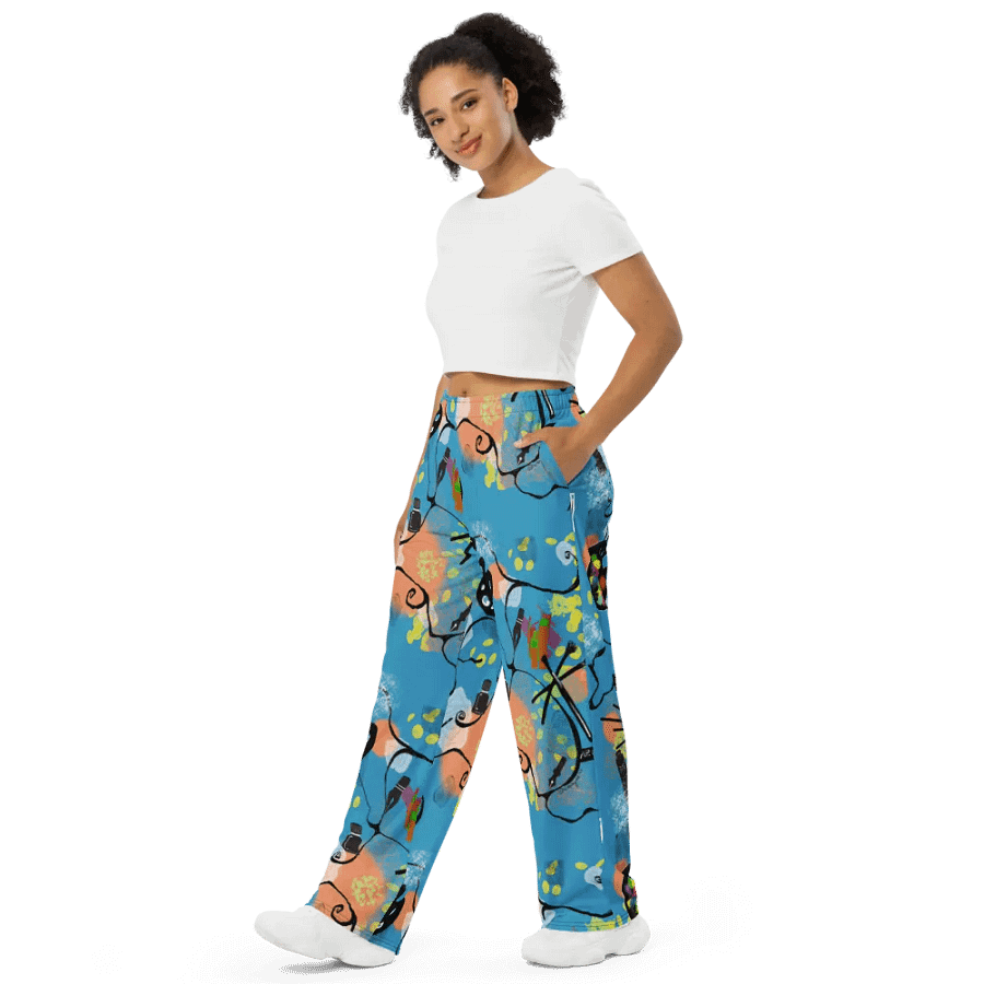 ScribbleWear #11 Wide Unisex Pants/InkMeBlue product image (3)