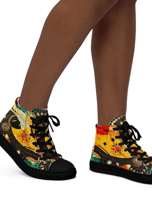 Women's Yogi Muse Abstract Art Painted High Tops product image (1)