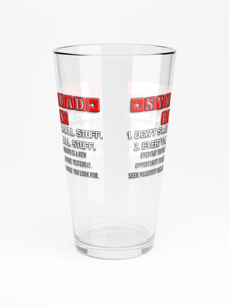 Synisisms Collection - 2 Rules Pint Glass product image (3)