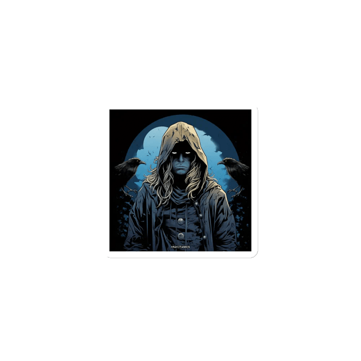 Premium Vinyl Magnet 🔵 Dark Crow Man Thoughts product image (1)